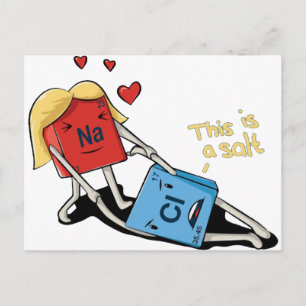 Carte Postale Chlorure de sodium