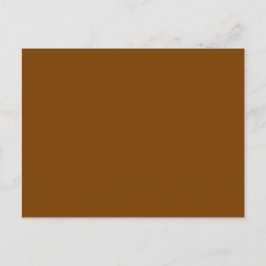 Carte Postale Chocolat Brown couleur solide