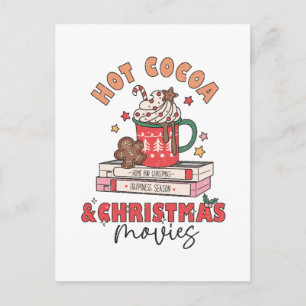 Carte Postale Chocolat Chaud & Films de Noël