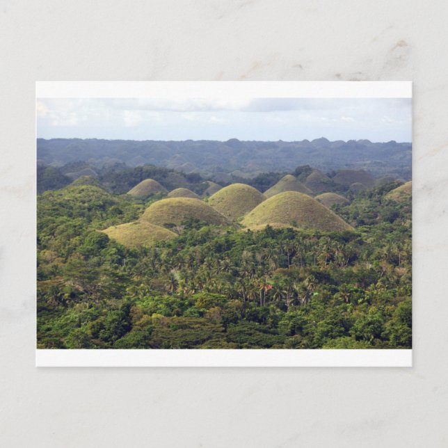 Carte Postale Chocolat Hills Bohol Island Philippines (Devant)