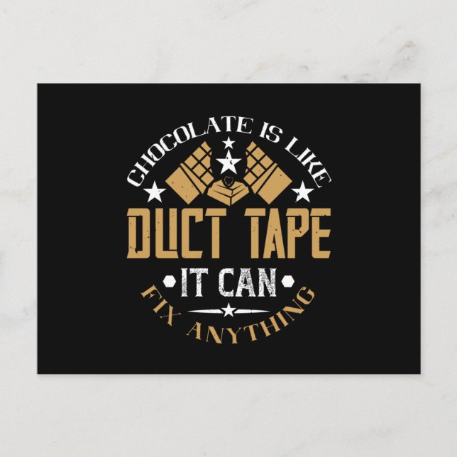 Carte Postale Chocolat - Le Chocolat Est Comme Une Bande Ducale (Devant)