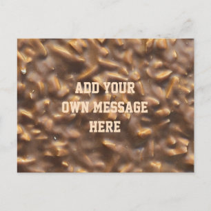 Carte Postale Chocolat Personnalisé Chunky au Chocolat Personnal
