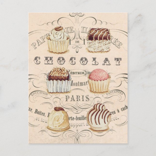 Carte Postale Chocolat vintage...carte postale (Devant)