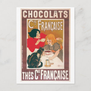 Carte Postale Chocolat ~ Vintage Hot Chocolate Boire Ad