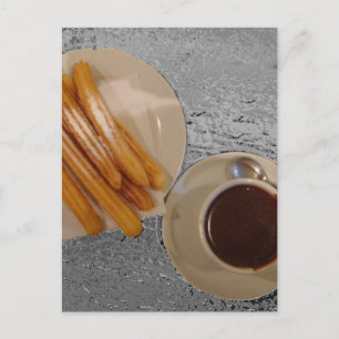 Carte Postale Chocolat y Churros