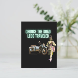 Carte Postale Choisir la route Moins Voyage Amusants Art modifié