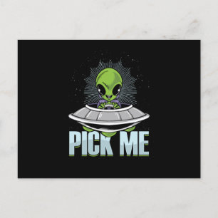 Carte Postale Choisir moi Alien enlèvement Aliens OVNI Extraterr