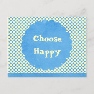 Carte Postale Choisir une confirmation heureuse