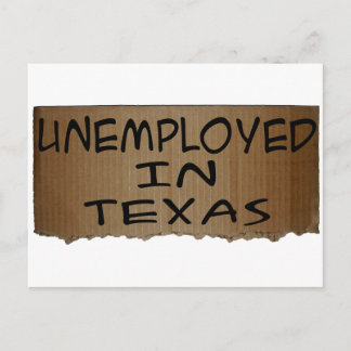 CARTE POSTALE CHÔMEURS DANS LE TEXAS