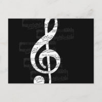 Chopin Nocturne Treble Cleble Music Black White