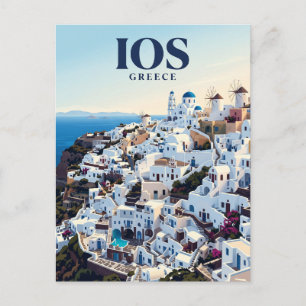 Carte Postale Chora, Ios Grèce