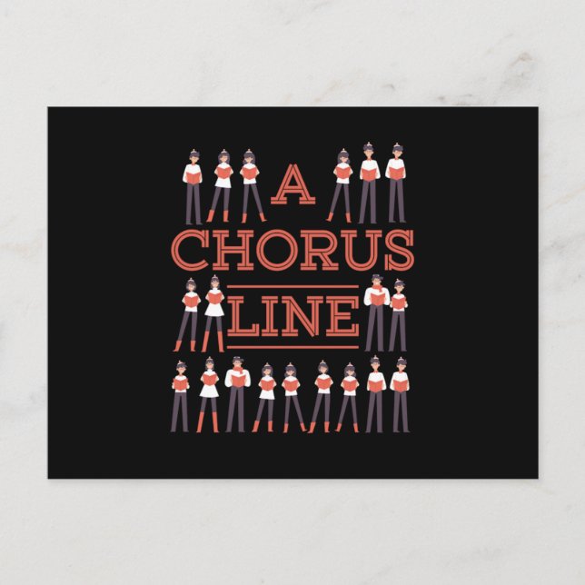 Carte Postale Chorale Chorale Chorale Chanteur musicien Cadeau (Devant)