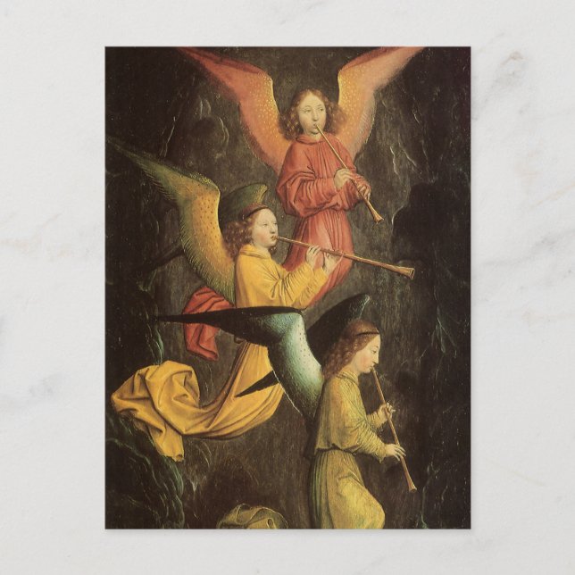 Carte Postale Chorale des anges de Simon Marmion, Art Renaissanc (Devant)