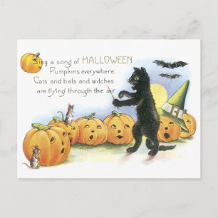Carte Postale Chorale d'Halloween de Jack O'