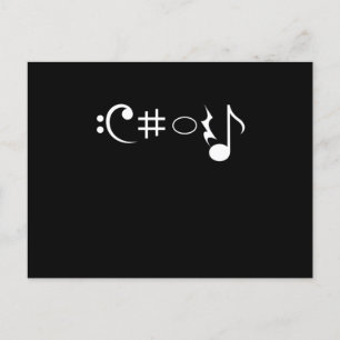 Carte Postale Chorale Notes musicales Chanteur Chanter Musicien