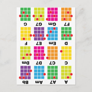 Carte Postale Chord Cheat Tee White