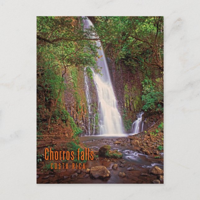 Carte Postale Chorros falls, Costa Rica (Devant)