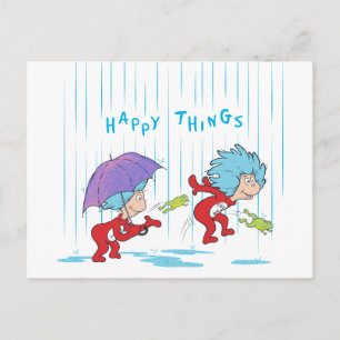 Carte Postale Chose Une Chose Deux Choses Heureuses