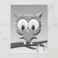 Chouette À Papier En Noir Et Blanc