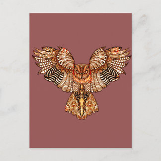 Carte Postale Chouette dans le vol 2