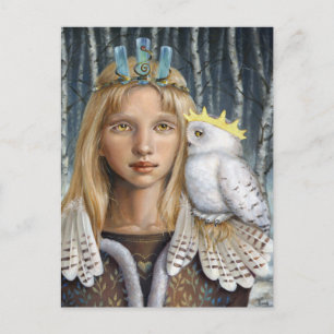 Carte Postale Chouette des neiges