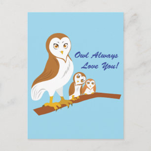 Carte Postale Chouette T'Aime Toujours !