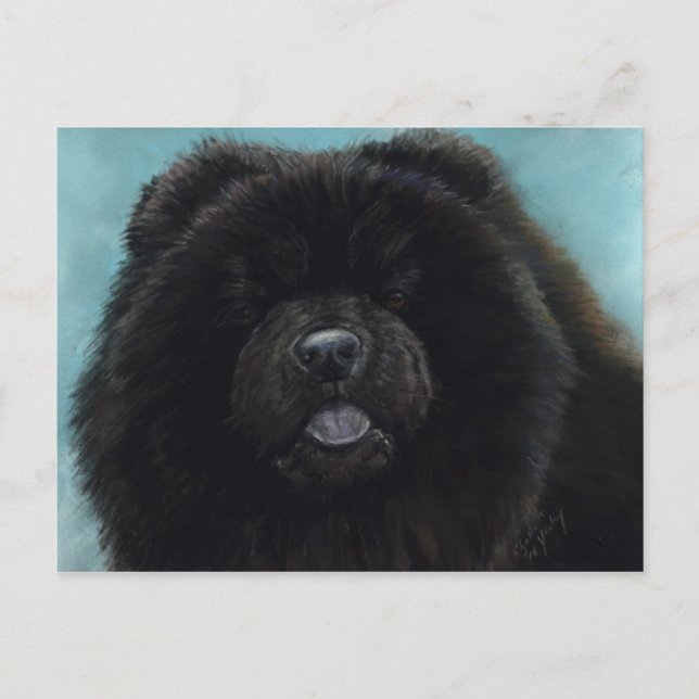 Carte postale Chow Chow Original Chien Art (Devant)