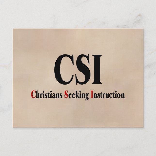 Carte Postale Chrétiens CSI (Devant)
