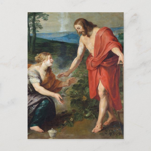 Carte Postale Christ apparait à Marie-Madeleine par Rubens (Devant)