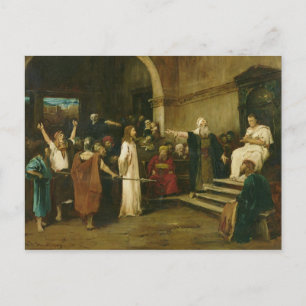 Carte Postale Christ avant Pilate, 1880