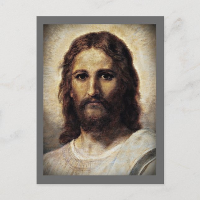 Carte Postale Christ avec les yeux compatissants (Devant)