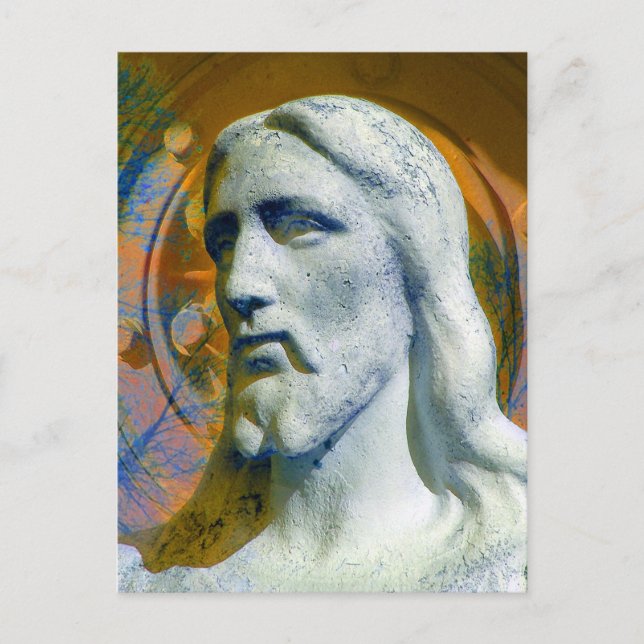 Carte Postale Christ Avec Tracteur Halo 2005 Computer Art. (Devant)