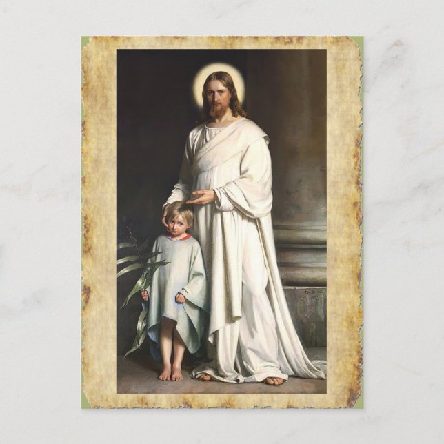 Carte Postale Christ bénit le petit enfant (Devant)