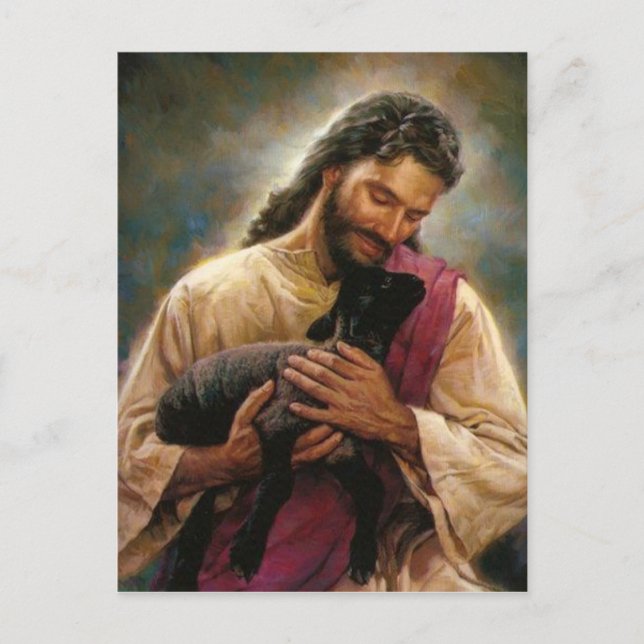 Carte Postale Christ Bon Pasteur (Devant)