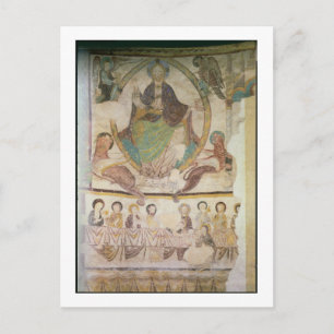 Carte Postale Christ en Majesté avec quatre symboles évangélique