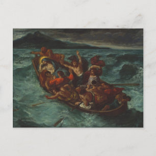 Carte Postale Christ endormi pendant la tempête