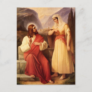 Carte Postale Christ et Samaritain par Christian Schleisner