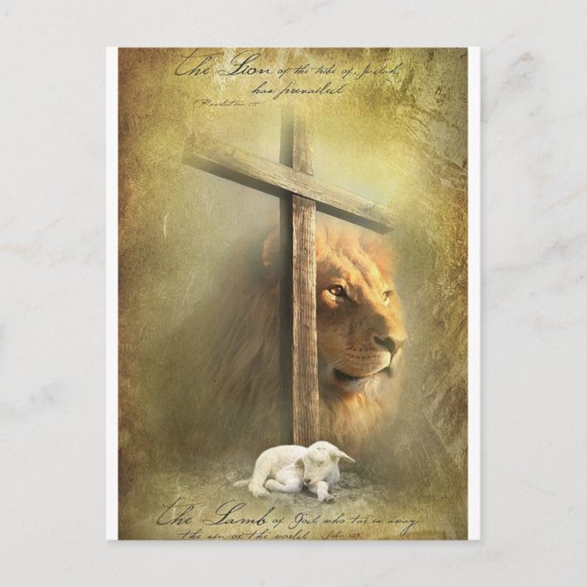 Carte Postale Christ Lion de Juda (Devant)