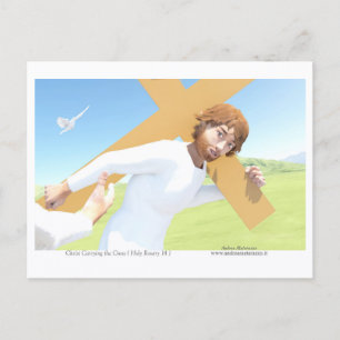 Carte Postale Christ portant la Croix 