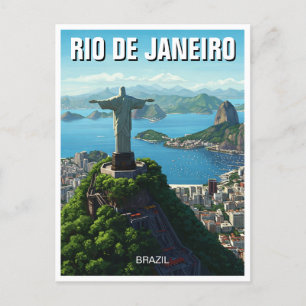 Carte Postale Christ Rédempteur de Rio de Janeiro