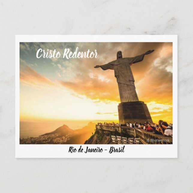 Carte Postale Christ Rédempteur - Rio de Janeiro (Devant)
