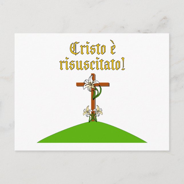 Carte Postale Christ ressuscité (Devant)