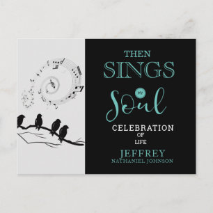 Carte Postale Christian chante alors mon âme Célébration de la v