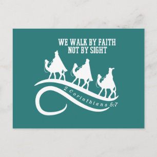 Carte Postale Christian Noël Hommes sages Bible Verse Bible