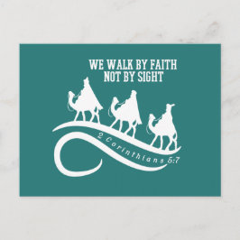 Carte Postale Christian Noël Hommes sages Bible Verse Bible