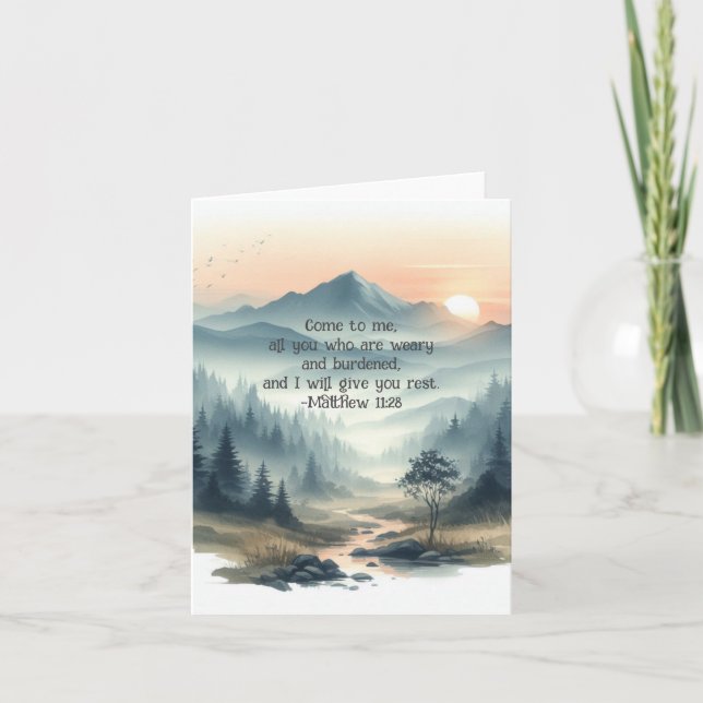 Carte postale Christian Watercolor (Devant)