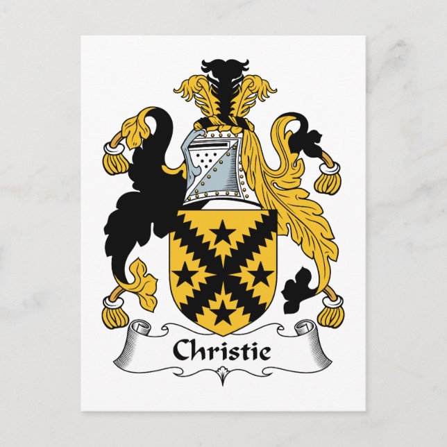 Carte Postale Christie Family Crest (Devant)