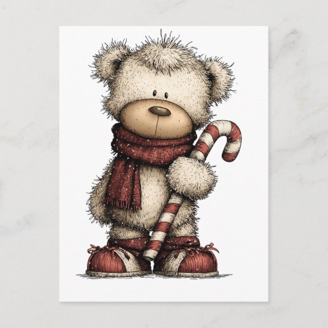 Carte Postale Christmas Clipart Collection | Teddy Bear  (Devant)