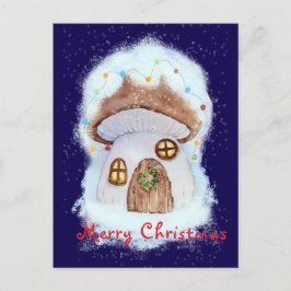 Carte Postale Christmas fairy house