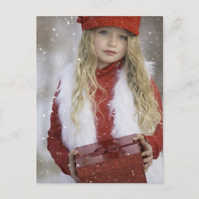 Carte Postale Christmas Girl (Devant)